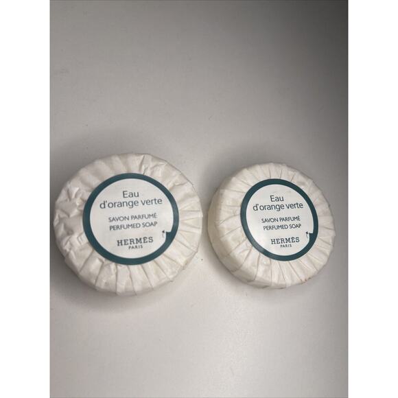 Hermes Eau d'Orange Verte Perfumed luxury soap toiletries Travel Size (2) New - Picture 1 of 4